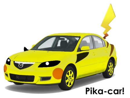 The Mazda 3 is Pikachu